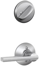 Schlage F59-LAT Latitude Single Cylinder Interior Pack - Exterior - Chrome