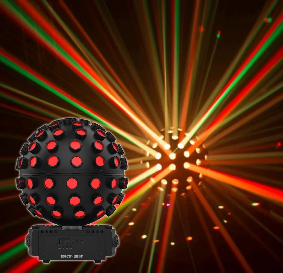 (2) Chauvet DJ Rotosphere HP RGBW + CMYO LED DMX Rotating Mirror Ball Simulators - Image 2 of 4