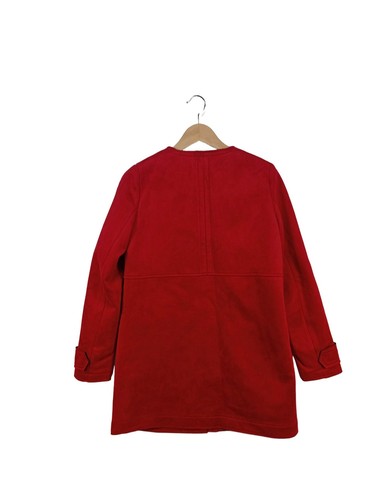 ZARA BASIC Abrigo de entretiempo Mujeres Abrigo Talla EU 38 rojo look casual - Imagen 5 de 5