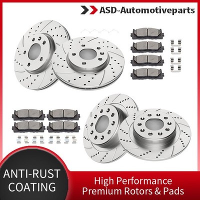 Front Rear Disc Rotors Brake Pads Kit for 2018-2020 Equinox Terrain Regal TourX