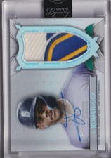 2024 Topps Dynasty - Base Autograph Patch Silver #DAP-JR6 Julio Rodríguez #/5
