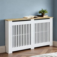 92cm Tall Radiator Cover MDF Shelf Cabinet Console Wood Decoraive Heater Kitchen