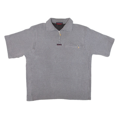 ENERGY BEST WEAR Herren Poloshirt Grau Gestreift M