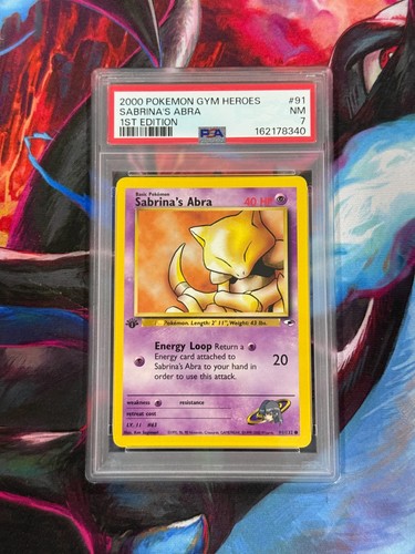Sabrina's Abra (1st Edition) graded PSA 7 for sale on eBay