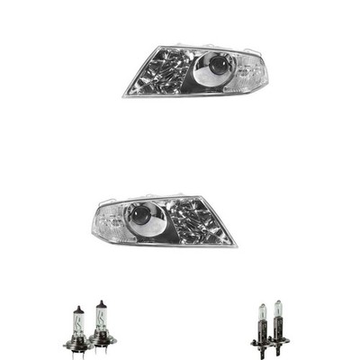 Halogen Scheinwerfer Set H1 glasklar für Skoda Octavia II Combi inkl. Lampen