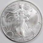 2000 American Silver Eagle (BU) - AUTHENTIC - In a Capsule to Protect It!