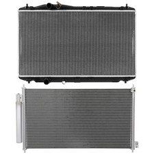 Aluminum Radiator & AC Condenser Cooling Kit For 2016 17 18-2019 Acura ILX 2.4L