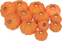 KüNstliche KüRbisse 12 StüCk Set Verschiedene GrößEn Orange Herbst Halloween