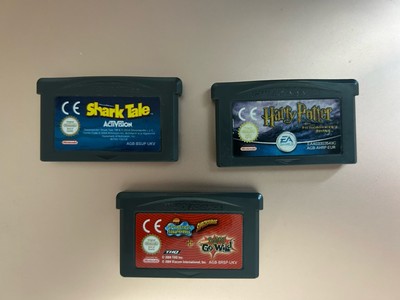 3x Gameboy Advance Nintendo Videospiele Harry Potter Stone Shark Tale SpongeBob