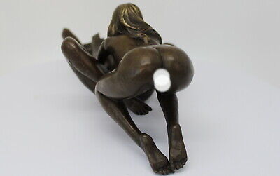 Comprar Estatua Desnudo Sexy Art Deco Estilo Art Nouveau Estilo Bronce Sólido Firmado