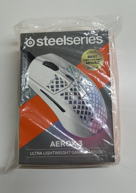 Steelseries Aerox 3 Ultra Lightweight 59g USB-C RGB Gaming Mouse White