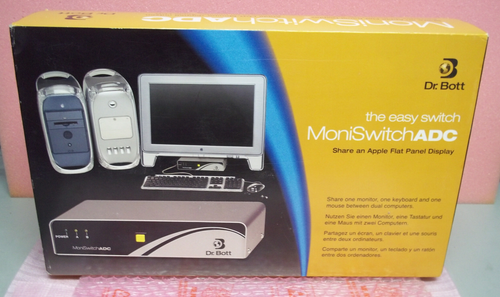 Dr. Bott MoniSwitch ADC KVM Apple for VINTAGE FLAT PANEL DISPLAY NEW OPEN BOX !