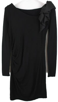 MARELLA Robe Femmes Grand Extensible Laine Manches Longues Midi - Photo 1/4