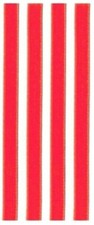 4-pack Orange Lp Vinyl Record Cleaning Velvet Strips Replacement Vpi Compatible