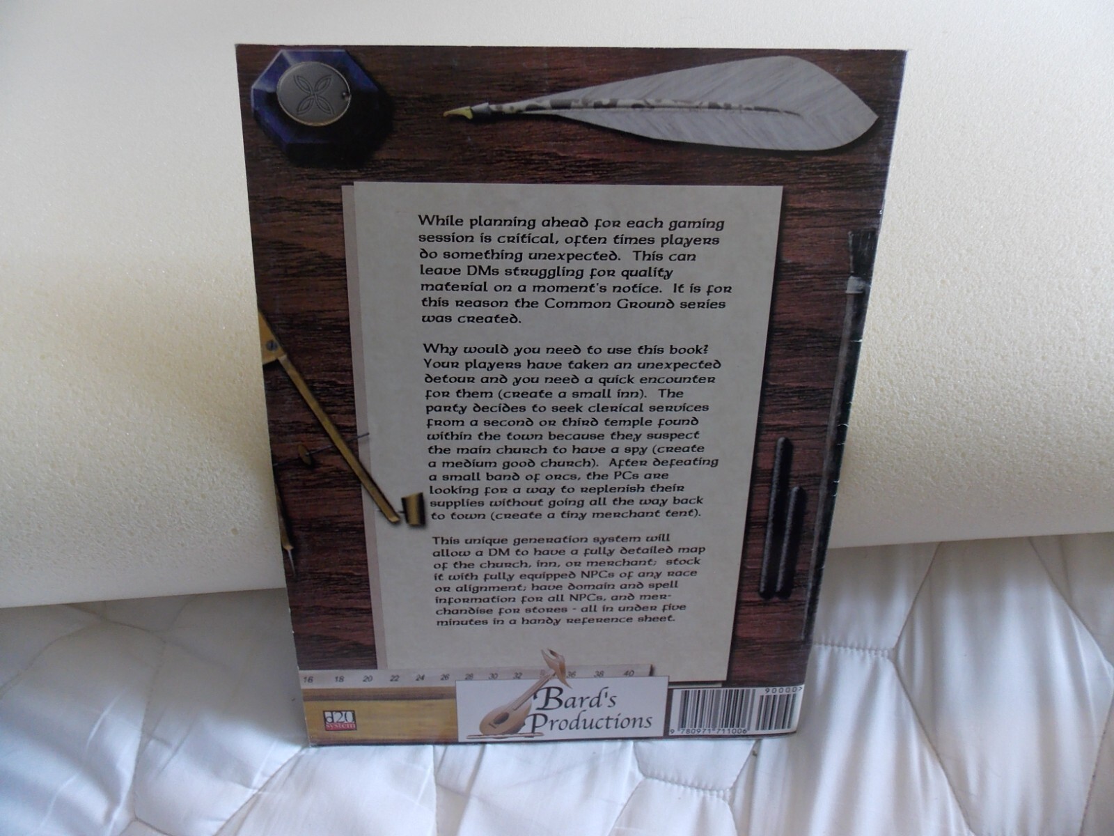 Bard's Prod d20 RPG Common Ground I - Churches, Inns and Merchants VG+