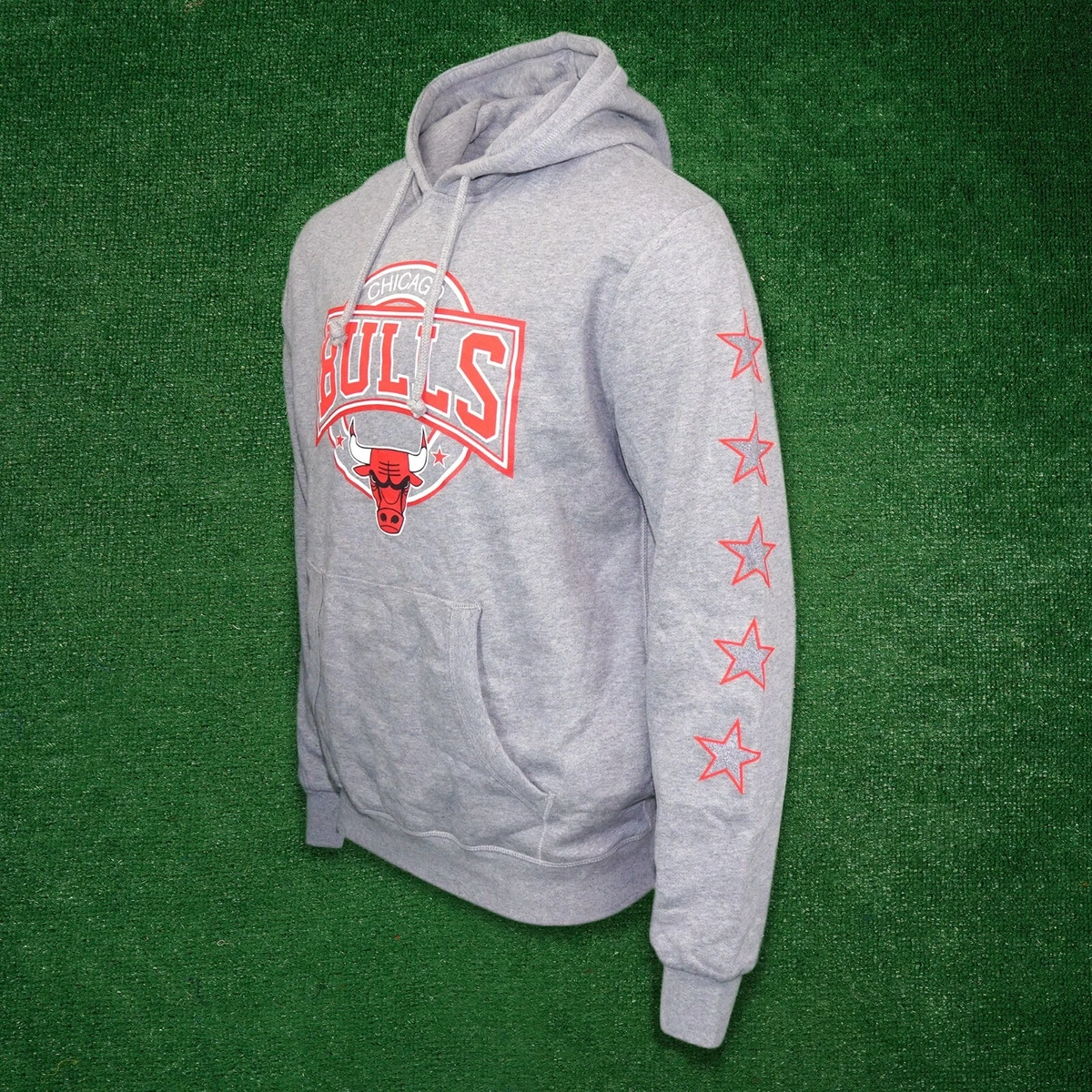 Mitchell & Ness NBA CHICAGO BULLS SHORT HOOD - Hoodie - grey