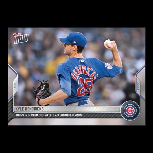 2022 Topps Now 157 Kyle Hendricks
