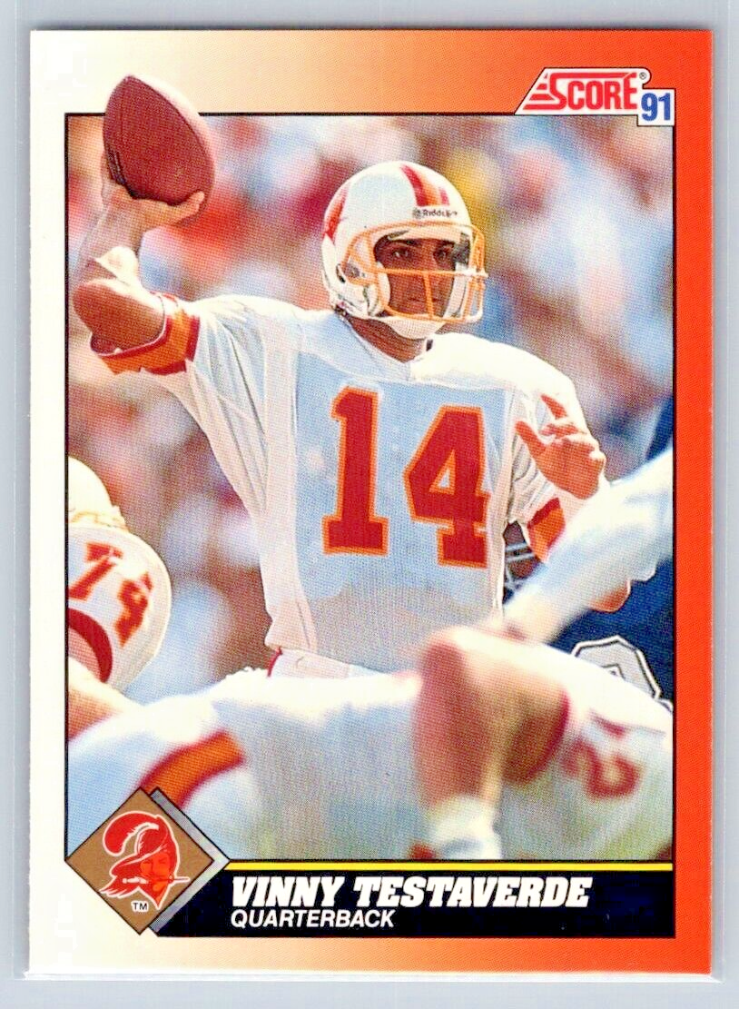 1991 Score Football - Vinny Testaverde - Tampa Bay Buccaneers