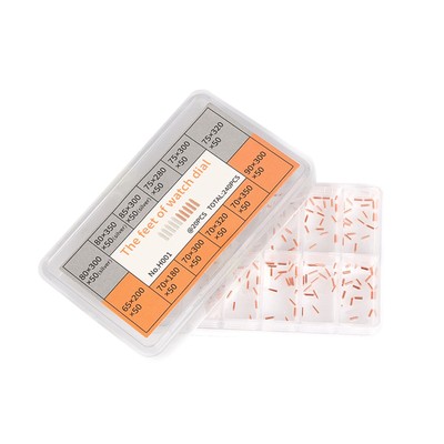 240PCS/Set 12 Size Copper Watch Dial Feet Movement Spare Parts Watchmaker Tool