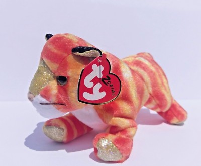 Ty Beanie Baby 2000 Zodiac Collection Tiger Plush Stuffed Animal With