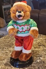 Gemmy Animated Santa Bear Sings Shake Your Booty Base Spins  Booty Shakes 2005