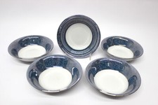 Decordesign Inge Kuba Porzellan 5 Beilagenschalen Saturn India Platin 22 Karat