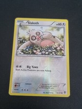 REVERSE HOLO Pokemon TCG Card XY Furious Fists Slakoth 81/111