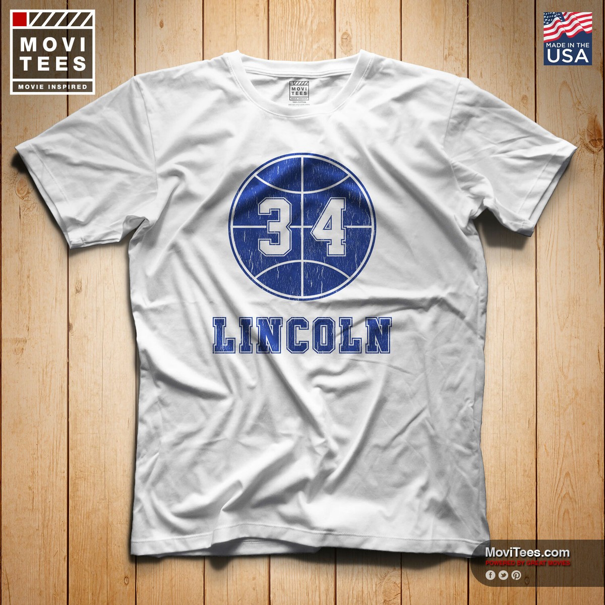 Lincoln 34 T-Shirt Cotton He Got Game Fan Art Basketball Jesus