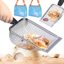 VODOLO BEACH MESH SHOVEL WITH MESH BEACH BAG FOR SHELL COLLECTING/BRAND NEW