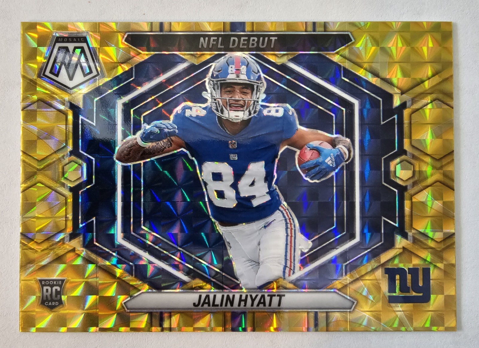 2023 Panini Mosaic Jalin Hyatt RC Reactive Yellow #ND-17