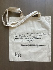 🎈RARO! Henri Cartier-Bresson - Borsa in tela, fondotinta HCB 15x16 1/2 pollice