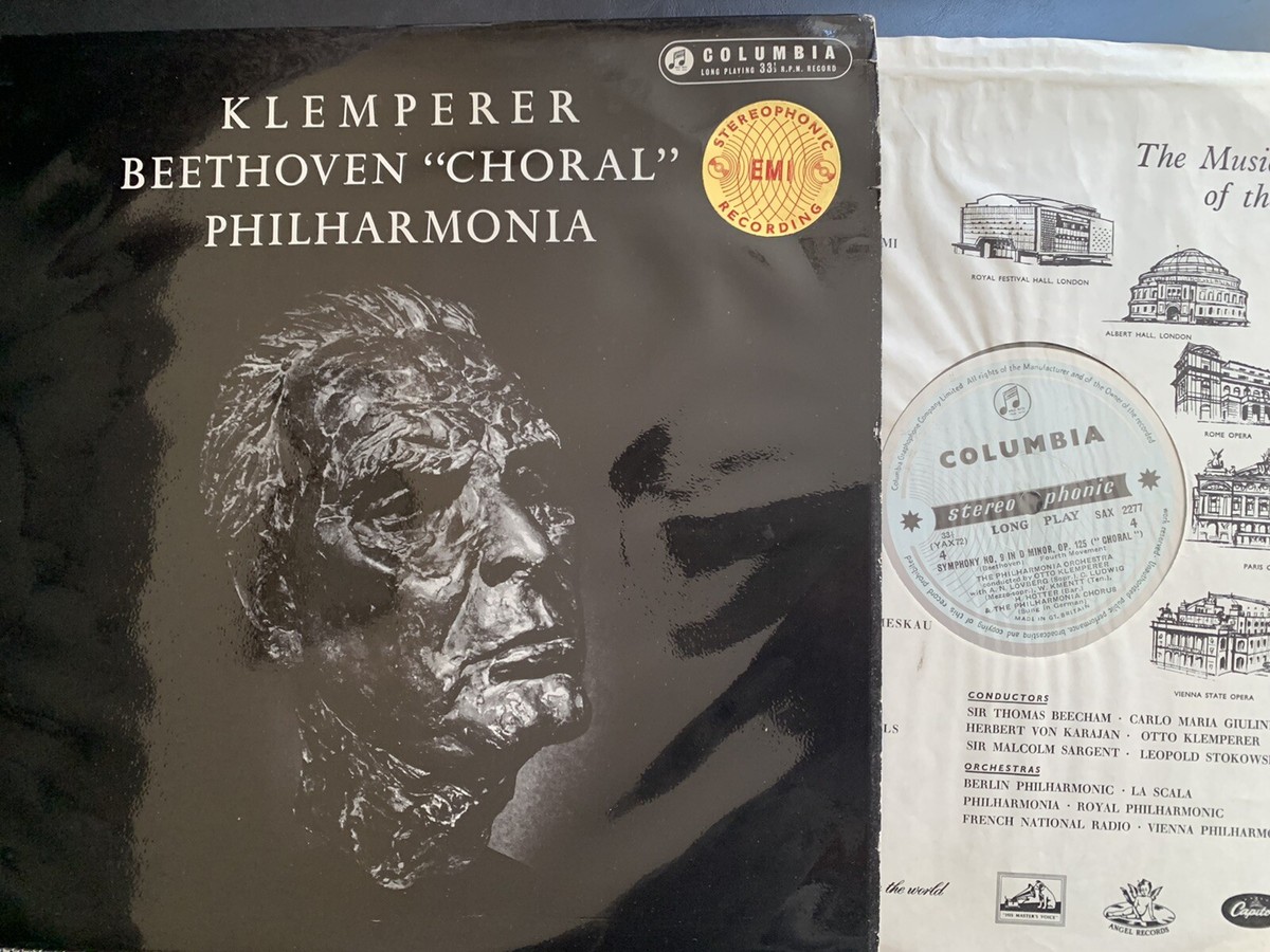 英Columbia SAX2276/7 ベートーヴェン 第九 クレンペラー Beethoven