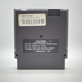 Nintendo NES Rescue: The Embassy Mission Tested Working Authentic Cartridge 1990