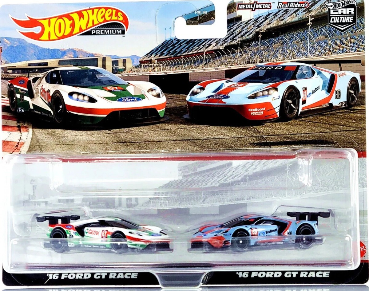 2023 Hot Wheels Premium Car Culture 2 Pack 2016 '16 Ford GT Race