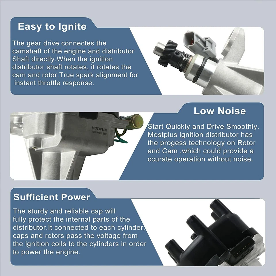 Ignition Distributor for Nissan Quest 1999-2002 Pathfinder 1996-2000 3.3L V6 US - Image 4 of 4