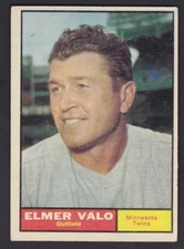1961  TOPPS  # 186 ELMER VALO  DD1249
