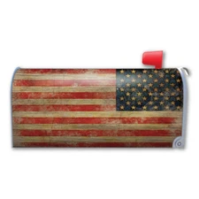 American Flag Grunge Mailbox Cover Magnet