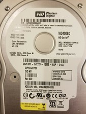 WD WD400BD-75MRA3 40GB 3.5" IDE HD DCM: HSBAYTJCA WD400BD