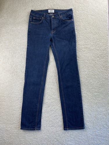WESC Jeans Men’s 28x32 Bob Button Fly Blue Cotton Denim Stretch Tapered Sweden - Picture 4 of 11