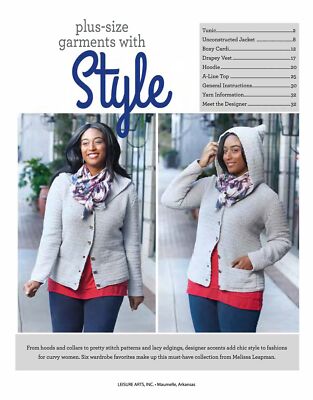 Leisure Arts Plus Size Garments with Style Crochet Book