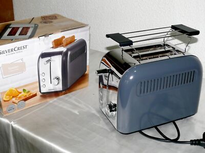 SC STC920A1 Designer Toaster Doppelschlitz 920W 6 Stufen Brotaufsatz Dk. Grau CH