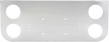 Tail Light Panel Stainless Steel with Four 4.49" and Four 2.31" Light Round 