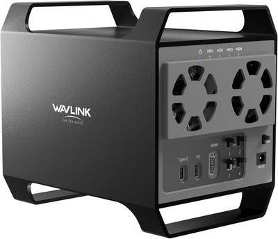New - WAVLINK 4-Bay Hard Drive Enclosure for 3.5'' and 2.5'' SATA HDD/SSD