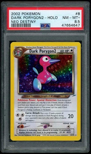 2002 POKEMON NEO DESTINY #8 DARK PORYGON2-HOLO PSA 8.5 *POP 4*