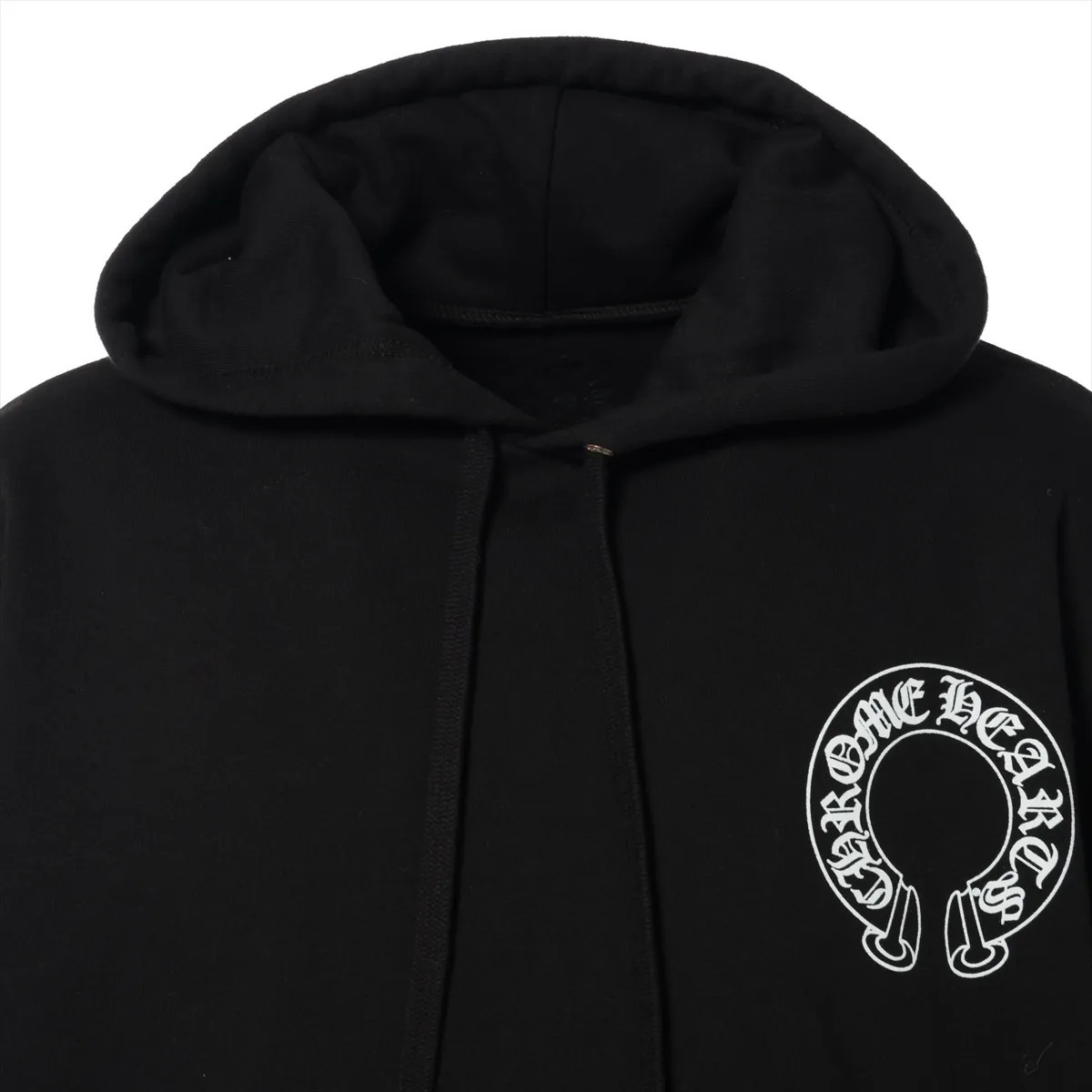 Chrome Hearts Horse Shoe Hoodie Cotton size M Black floral cloth sleeve thumbnail 4