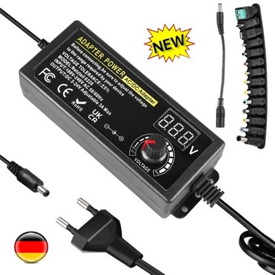 Einstellbares Netzteil 3V-24V Universal Netzteiladapter 3A 72W Verstellbar DHL