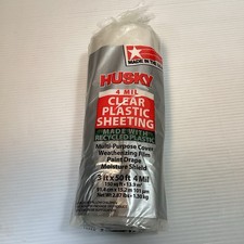 Husky 4 MIL Clear Plastic Sheeting 3 ft x 50 ft Brand New