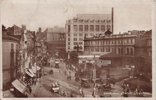 RPPC Liverpool England Ranelagh Street Train Station Photo Vtg Postcard K32