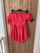 ASOS Cape Collar Fitted Off The Shoulder Short Dress Size 12