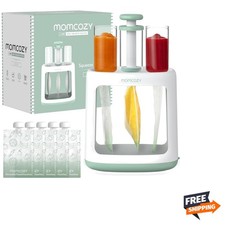 BPA-Free Baby Food Maker Squeeze Station with 5 Reusable Pouches - Easy Clean